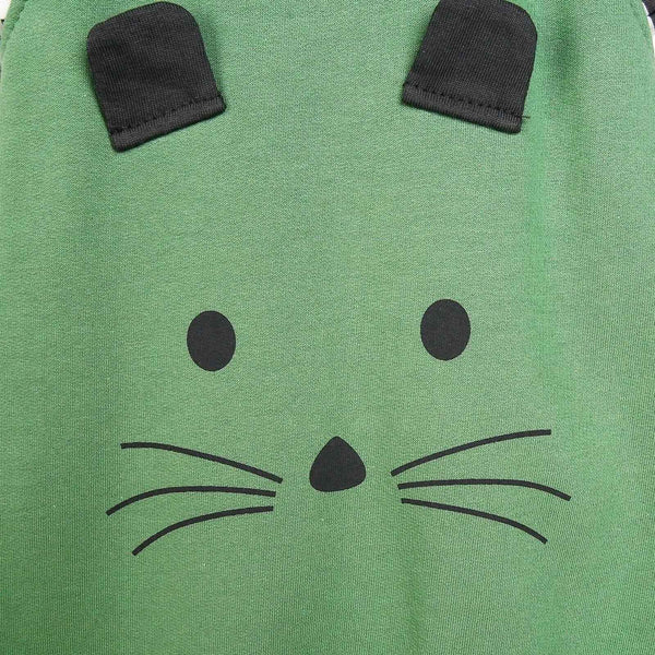 Bebbek Newborn Animals Holiday Overall - Green