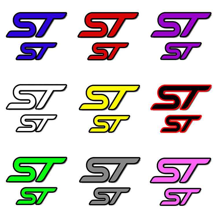 4D ST Replacement Badges - Multiple Colours (Fiesta Mk7.5 & MK8/8.5 > Focus Mk3, 3.5 & 4 > Puma MK2)