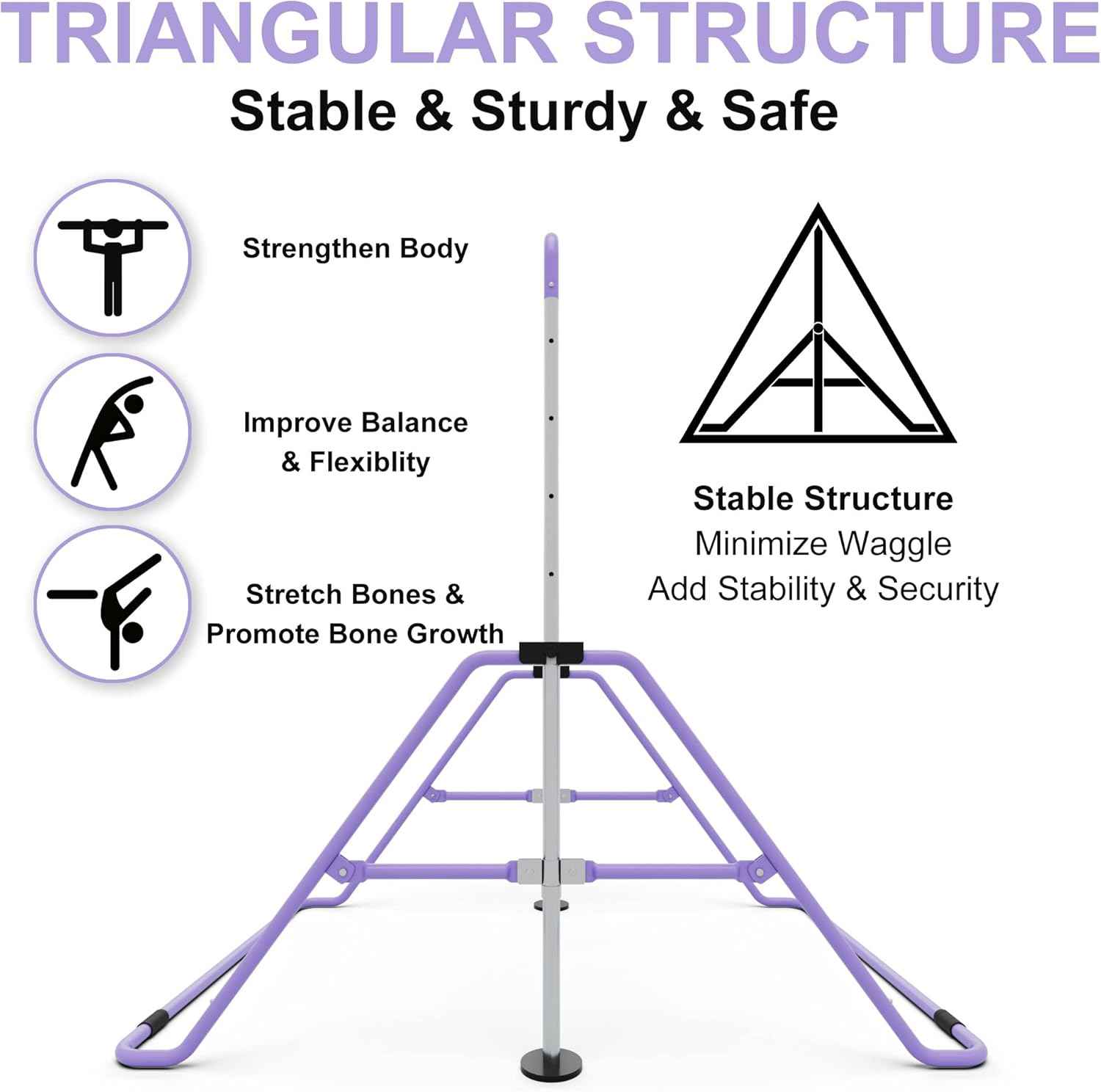 Adjustable Junior Kip Bar Gymnastics Training Equipment for Home GYMMAGE