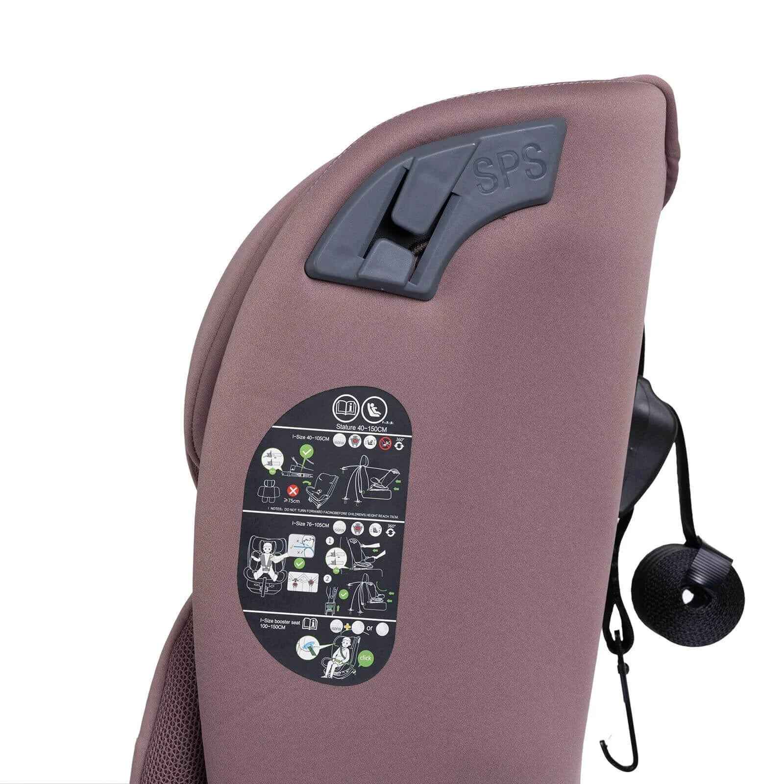 baby plus Pixi i-Size Group 0+/1/2/3 (Birth to 12 Years) Car Seat - Pink