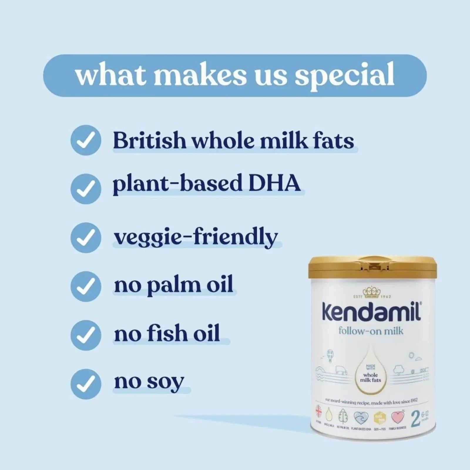 Kendamil Stage 2 Follow On Milk Formula 6-12 months 800g