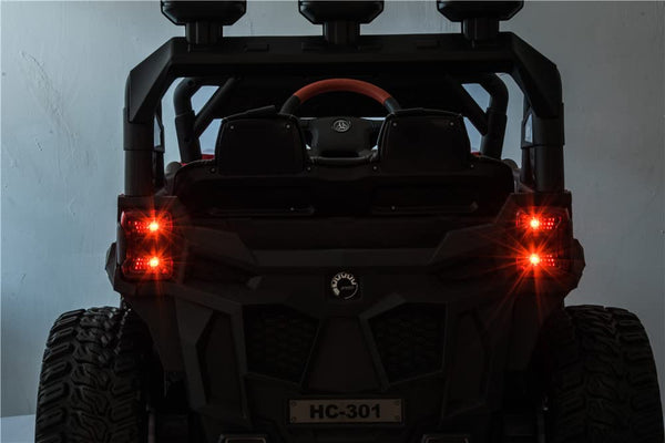 RZR Turbo UTV-MX-ii *2 SEATER* 24V 4x Motors 4x4 Electric Kids Ride On Car (White)