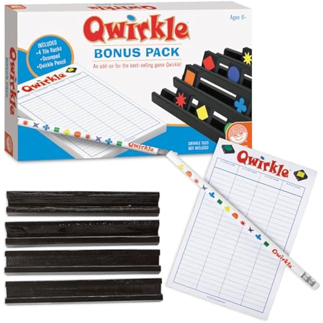 Mindware | Qwirkle Bonus Pack | Board Game | Ages 8+ | 2-4 Players