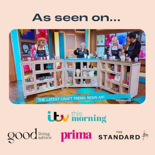 Mouldd at Home Resin Coaster Craft Kit for Adults - Make 10 Drinks Coasters - Includes 1L Epoxy Resin, Tools, Colours, Gloves and How-to-Guide