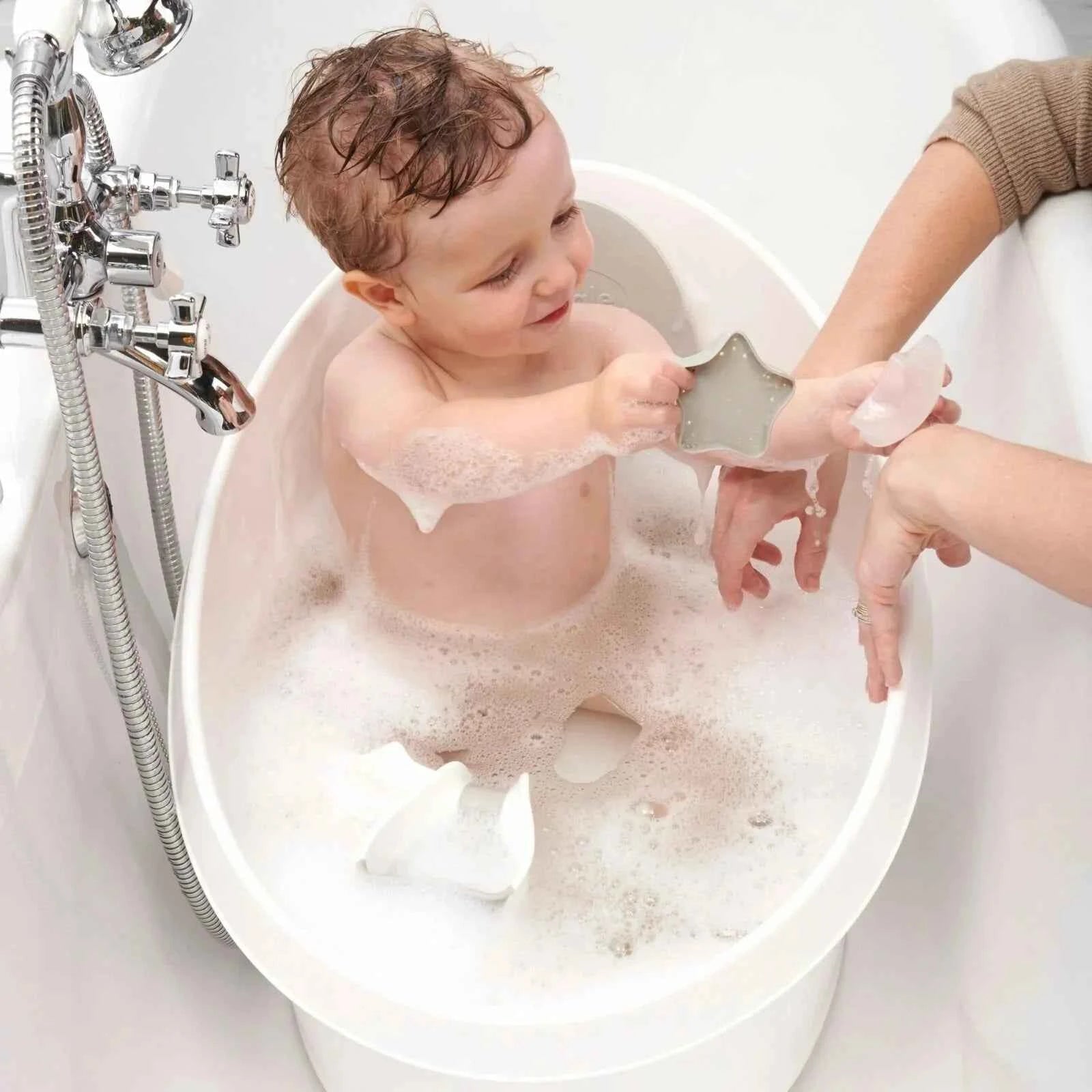 Shnuggle Toddler Bath Tub - Taupe