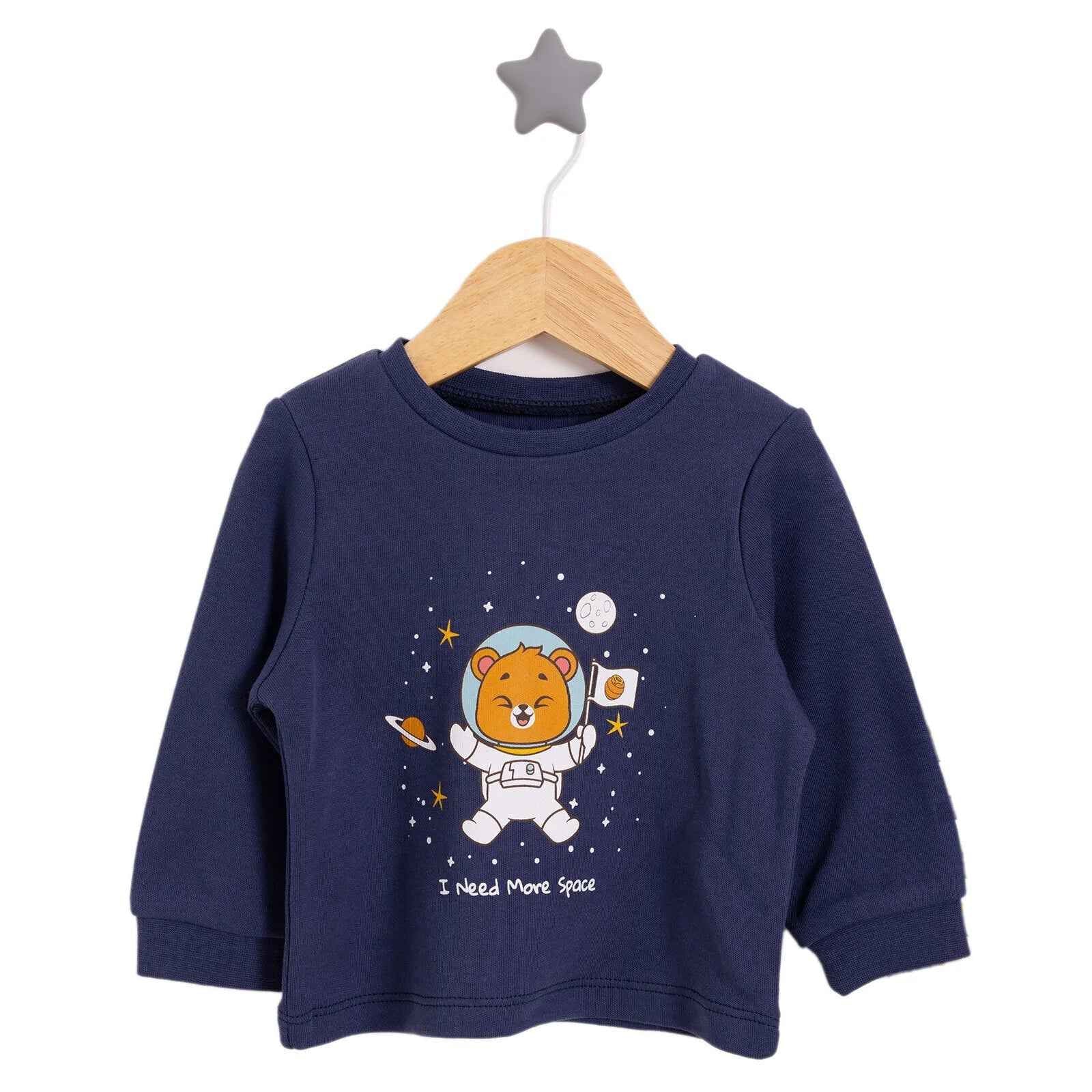 HelloBaby Boy Long Sleeve Pyjamas Set - Navy Blue