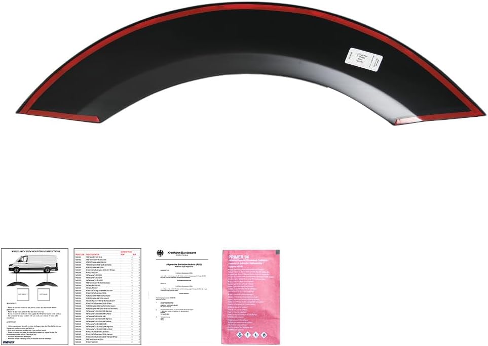 Oneway Set Wheel Arch Trims compatible with Mercedes Sprinter W906 2006-2013 - Matt black