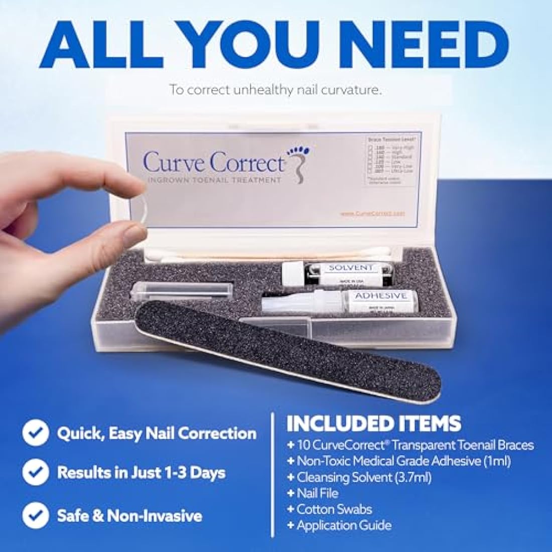 CurveCorrect Ingrown Toenail Home Treatment