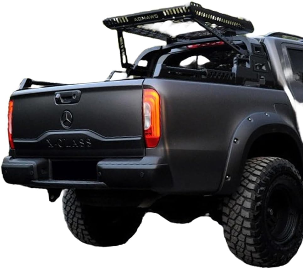 Oneway Tailgate Cover compatible with Mercedes X-Class W470 2017- - Version 2 - Matt black