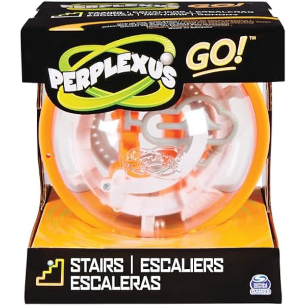 Perplexus GO! Spiral, Compact Challenging Puzzle Maze Skill Game, for Adults and Kids Ages 8 and up (Styles Vary)