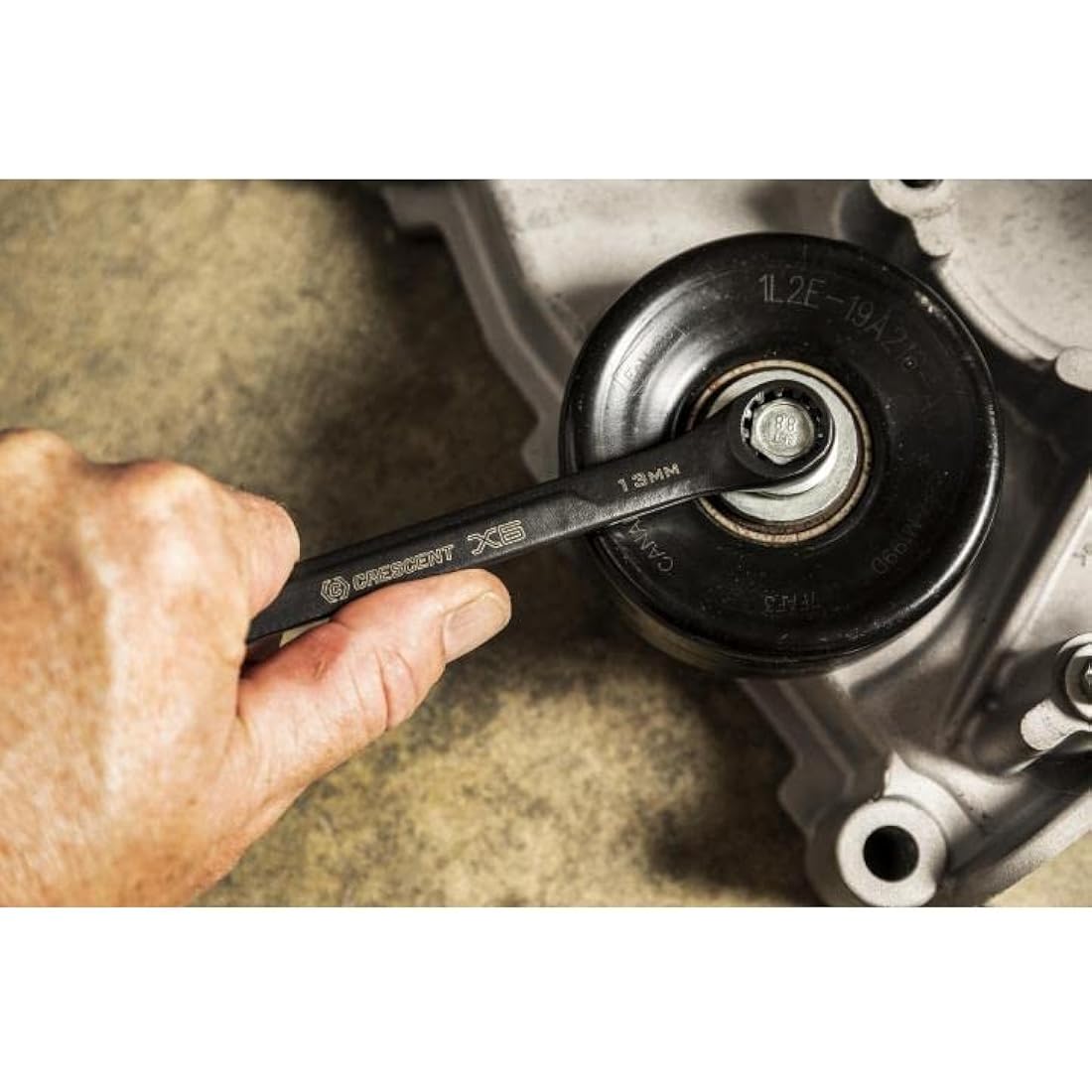 Crescent CX6RWM7 7 Piece x6 Combination Wrench Set with Ratcheting Open-End and Static Box-End, Metric, 8-17mm