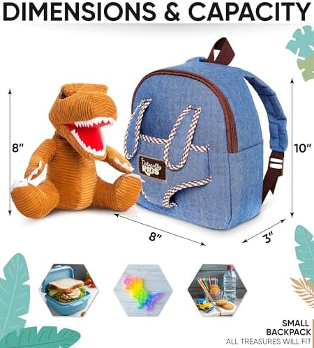 Naturally KIDS Toddler Backpack w Stuffed Animals