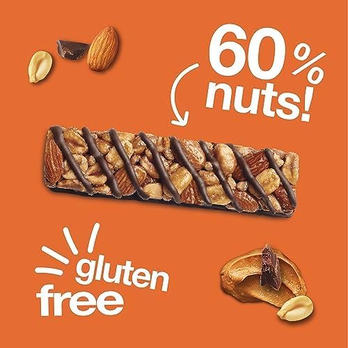 KIND Bars, Gluten Free Snack Bars, Peanut Butter Dark Chocolate, Healthy Snack, No Artificial Colours, Flavours or Preservatives, Multipack 24 x 40g