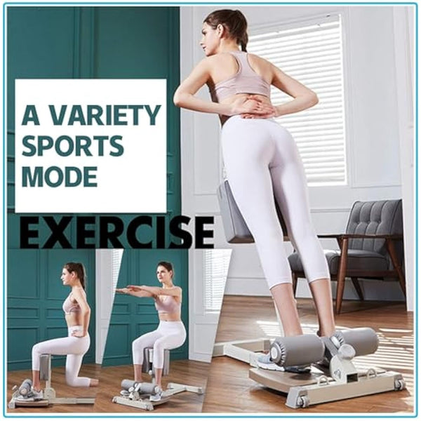 leikefitness Deluxe Multi-Function Deep Sissy Squat Bench Home Gym Workout Station Leg Exercise Machine