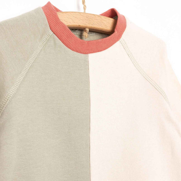 HelloBaby Newborn Colour Block Sweatshirt - Green