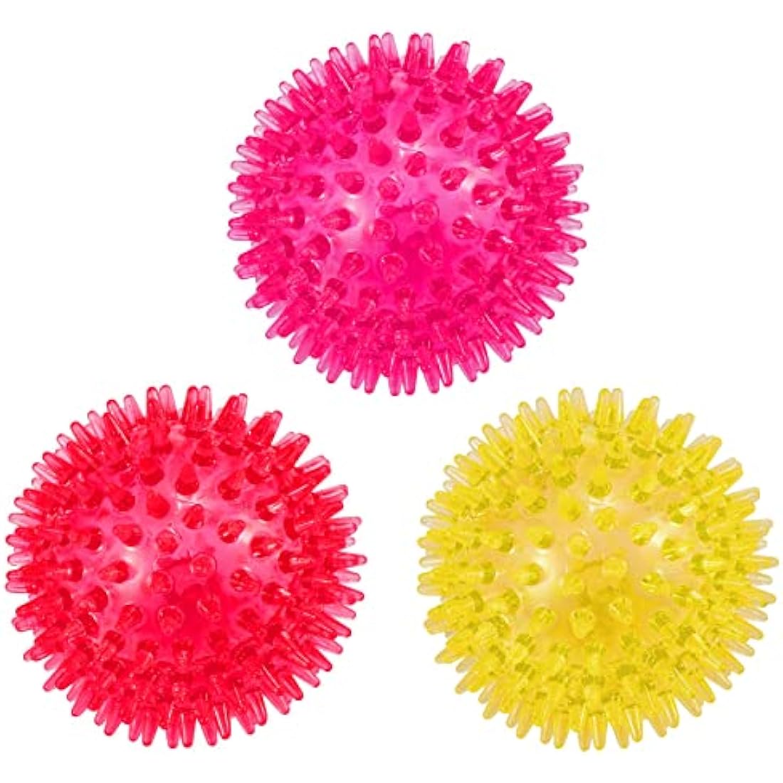 petizer 3-Pack Squeaky & Floating Dog Balls - Interactive Fetch Toys for Medium/Large Dogs