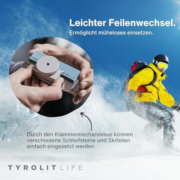 Tyrolit Stainless steel angle 88°, for sharpening ski and snowboard edges.