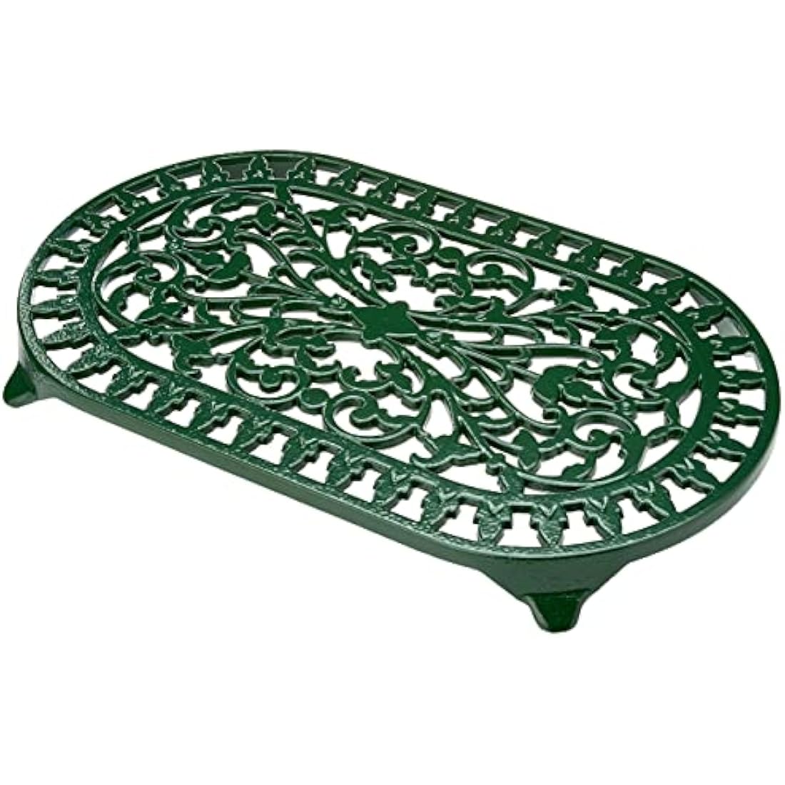 Victor VCW315G Large Oval Trivet Green, Cast Iron