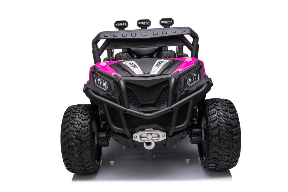 RZR Turbo UTV-MX-ii *2 SEATER* 24V 4x Motors 4x4 Electric Kids Ride On Car (White)