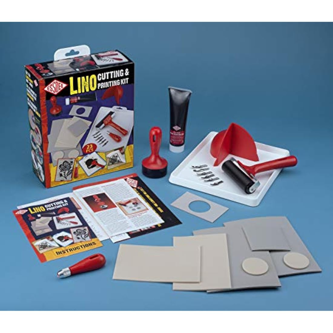 Essdee L5PKR1 Lino Cutting & Printing Kit (23 Pieces)