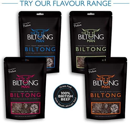 The Biltong Man | Tasty Traditional Fatty Beef Biltong | (1000, Grams)