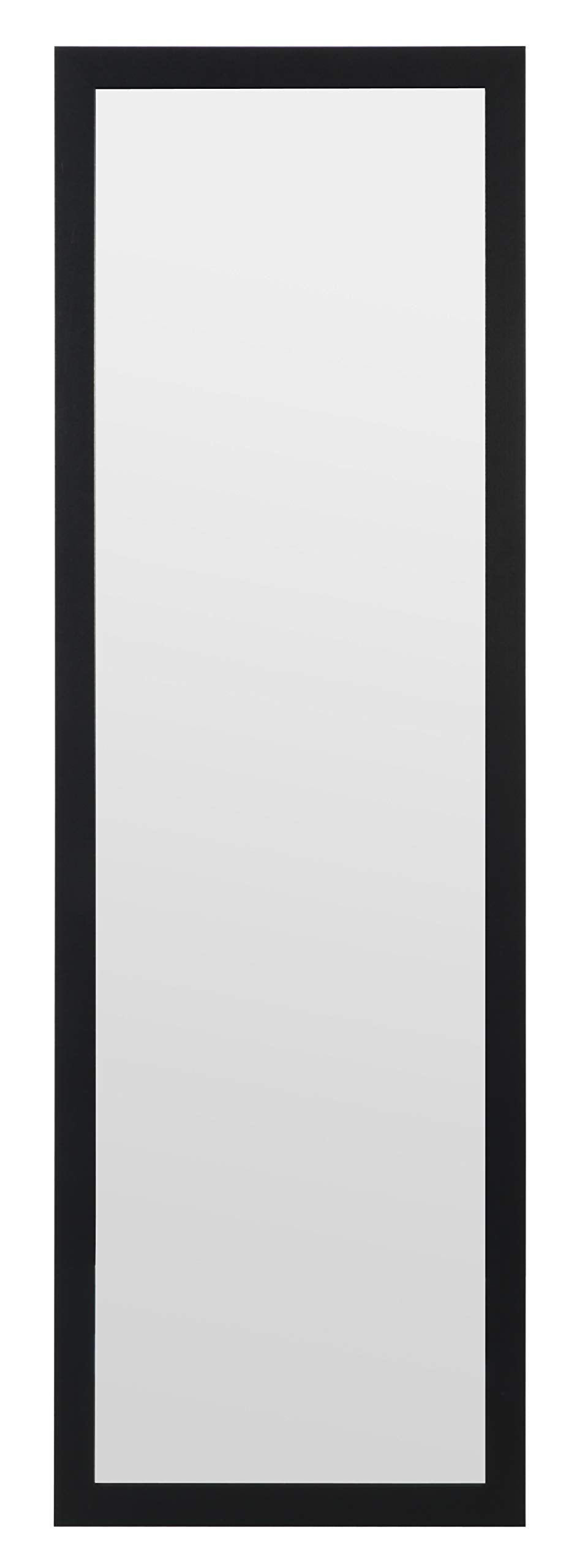 Home Selections Wooden Full Length Wall Mounted Mirror - Black - 35x110cm