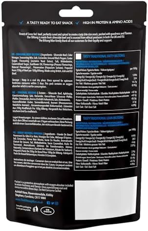 The Biltong Man | Tasty Traditional Fatty Beef Biltong | (1000, Grams)