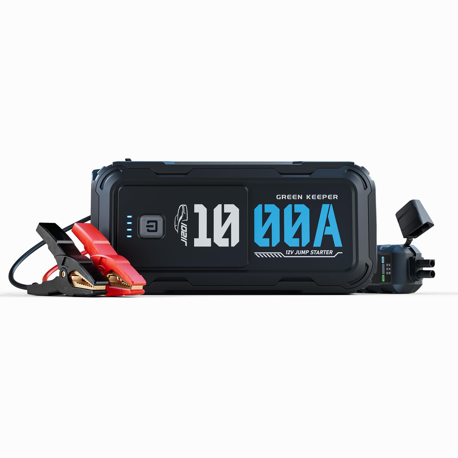 Jump Starter Power Pack Car Battery Starter 2000A 12V for 7.0L Gas & 6.5L Diesel with 12V/6A Output Extension Port, Portable Car Battery Booster 16000mAh Power Bank, High-Efficiency for All Weather