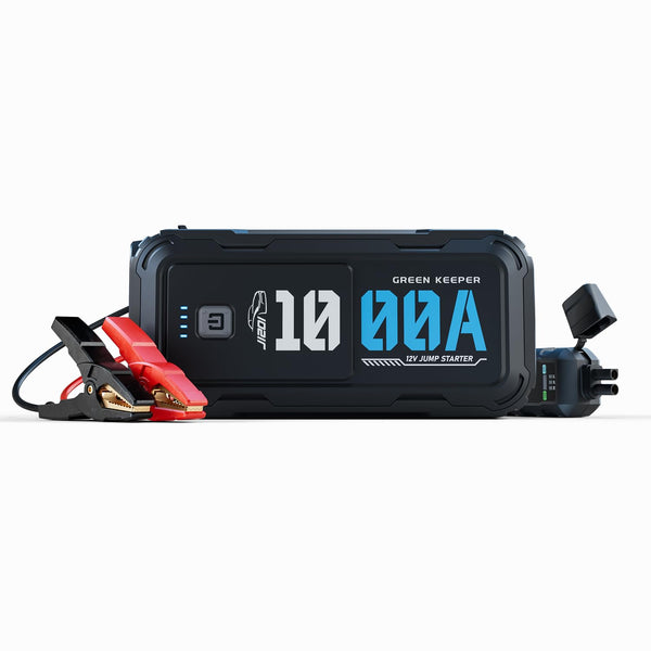 Jump Starter Power Pack Car Battery Starter 2000A 12V for 7.0L Gas & 6.5L Diesel with 12V/6A Output Extension Port, Portable Car Battery Booster 16000mAh Power Bank, High-Efficiency for All Weather