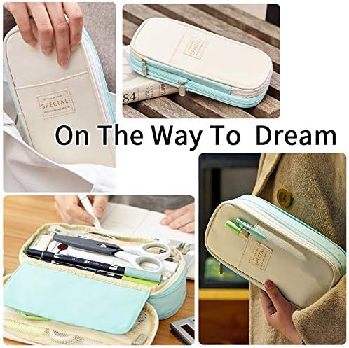 EASTHILL Big Capacity Pencil Pen Case Office College School Large Storage High Capacity Bag Pouch Holder Box Organizer