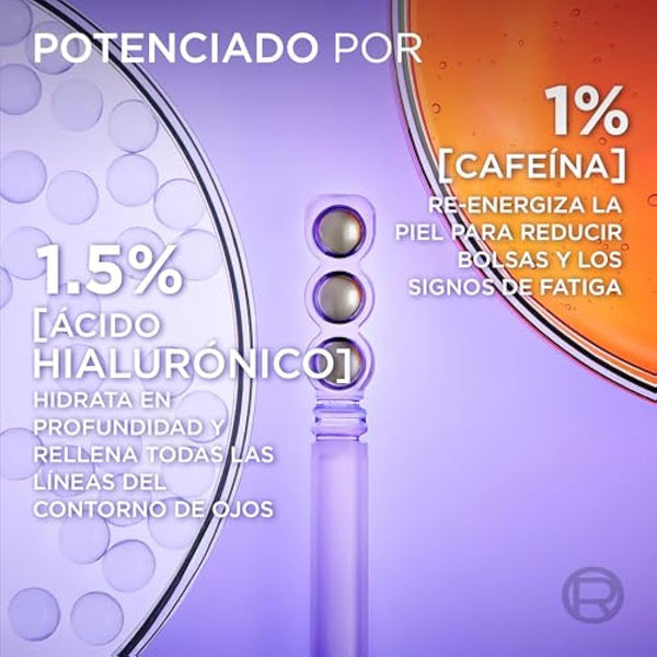 Serum for Eye Area L'Oreal Make Up Revitalift Filler Anti-eye bags Anti-Wrinkle (20 ml)