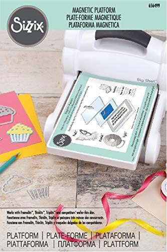 Sizzix Wafer-Thin Dies 656499, One Size, Stainless Steel, Sizzix Magnetic Platform,15 x 17.5 x 1.6 cm