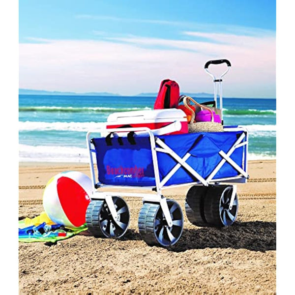 MacSports WTCB-100 Mac Sports-Beach Wagon, Steel, Blue/White with Logo