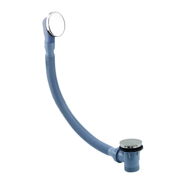 Clicker Bath Waste Waste with Overflow G1 1/2" Pop Up Bath Waste Connection Modern Design Bathtub Chrome Bath Overflow with Bath Pop Up Waste Bath