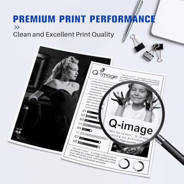 Q-image 135A W1350A Toner Cartridge Compatible with HP 135A W1350A 135X W1350X Replacement for HP laserjet M209 M209dw MFP M234 M234dw M234sdn M234dw (2 Black)