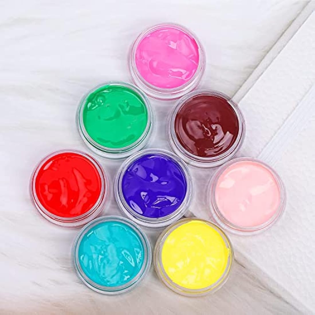 100PCS Clear Sample Empty Containers with Lid 3g, BPA Free Travel Round Jars, Leak Proof Cosmetic Pot Jars, Refillable Sample Containers for Makeup, Powder, Jewelry, with 5 Mini Spatulas