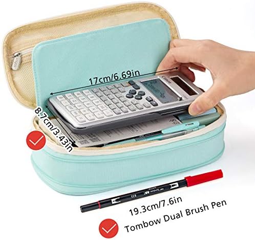 EASTHILL Big Capacity Pencil Pen Case Office College School Large Storage High Capacity Bag Pouch Holder Box Organizer