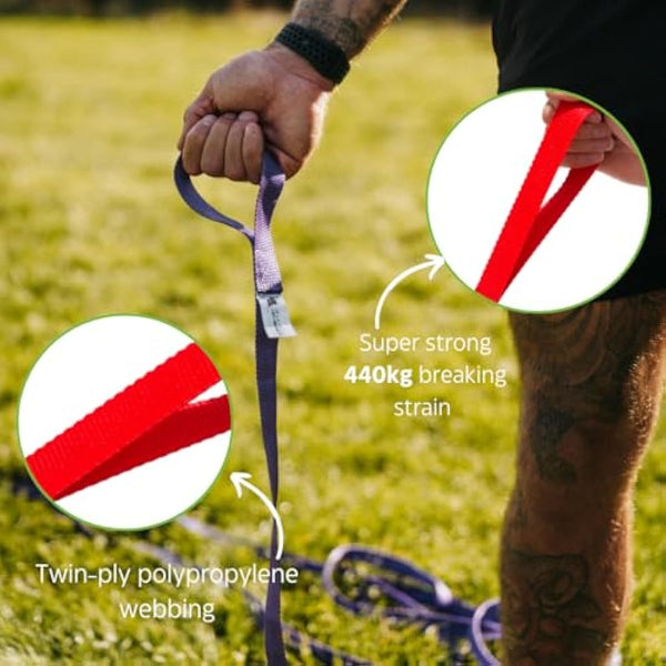 Maximum Pet Products Red Dog Training Lead 65ft/20m