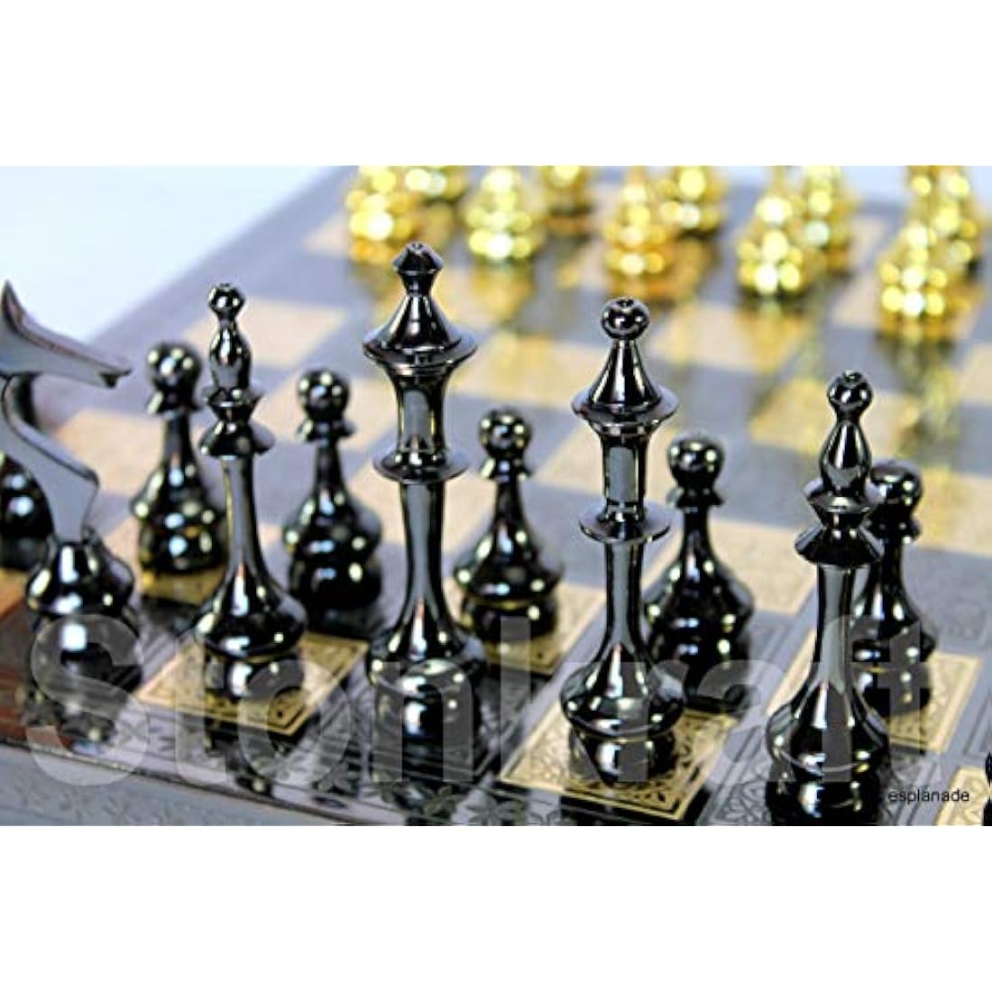 StonKraft Brass Chess Pieces Pawns Chess Coins Figurine Pieces Sleek - 2.5" Inches - Silver