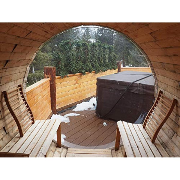 HSE Canadian Red Cedar Ergonomic S-Shape Sauna Backrest (Pack of 2)