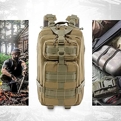 ROARING FIRE Military Tactical Assault Backpack, EDC Outdoor Backpack, Trekking Backpack, 30L Army Rucksack Molle Pack, Go Bag, Get Home Bag for EDC, Camping, Hiking