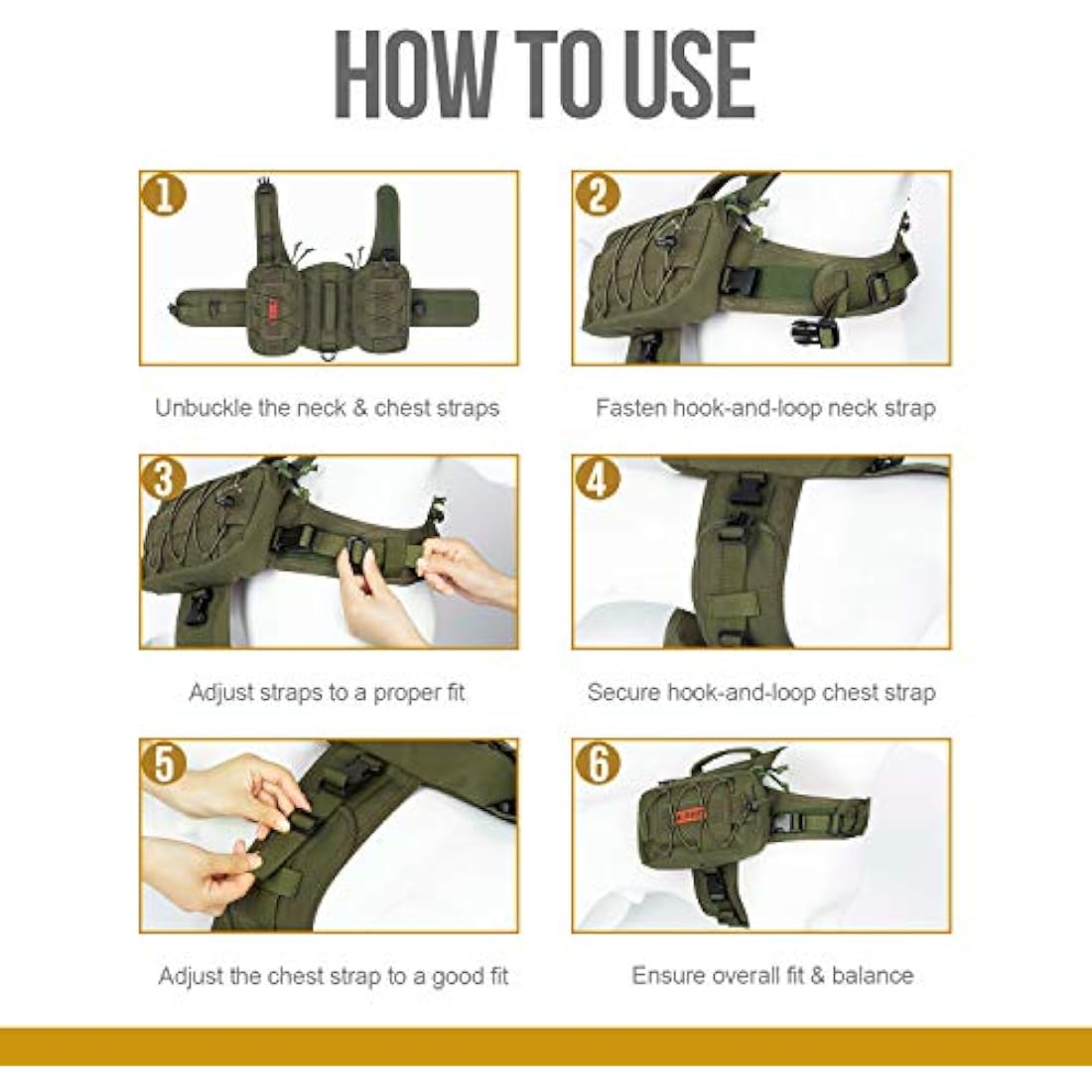 OneTigris Mammoth Dog Backpack 2.0 Version Tear Camping Hiking Dog Backpack for M/L Size Dogs (M, Oliver)