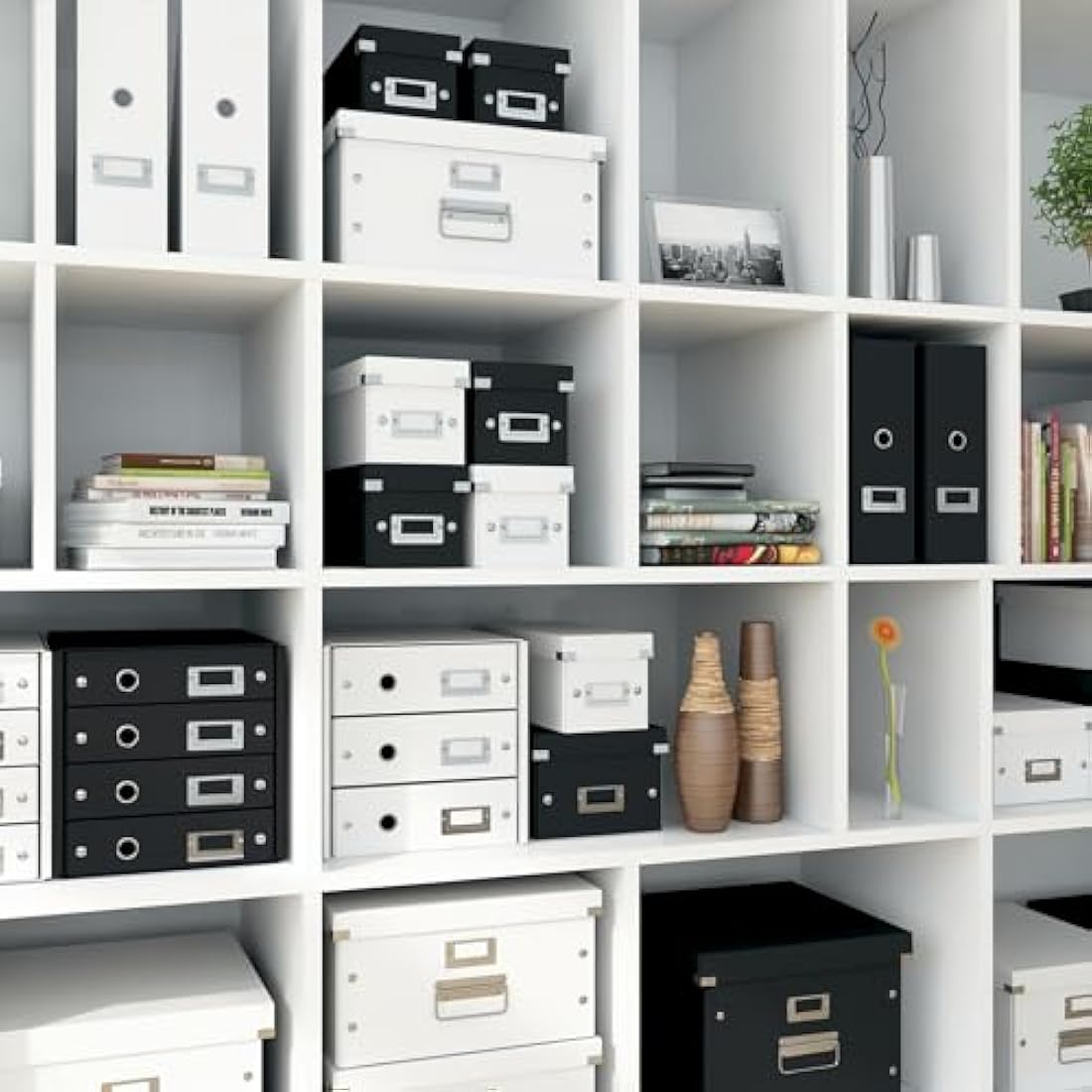 Leitz 60440054 A4 Storage Box, Click and Store Range, Medium, Green, 36.9 x 28.1 x 3.7 cm