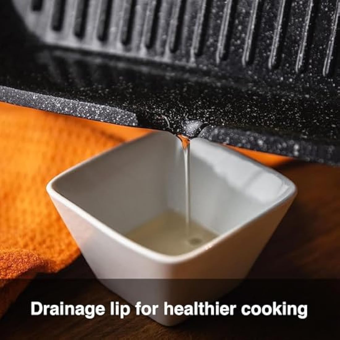 Pep Griddle Pan 29cm with Removable Handle Non-Stick Induction Gas and Electric Compatible