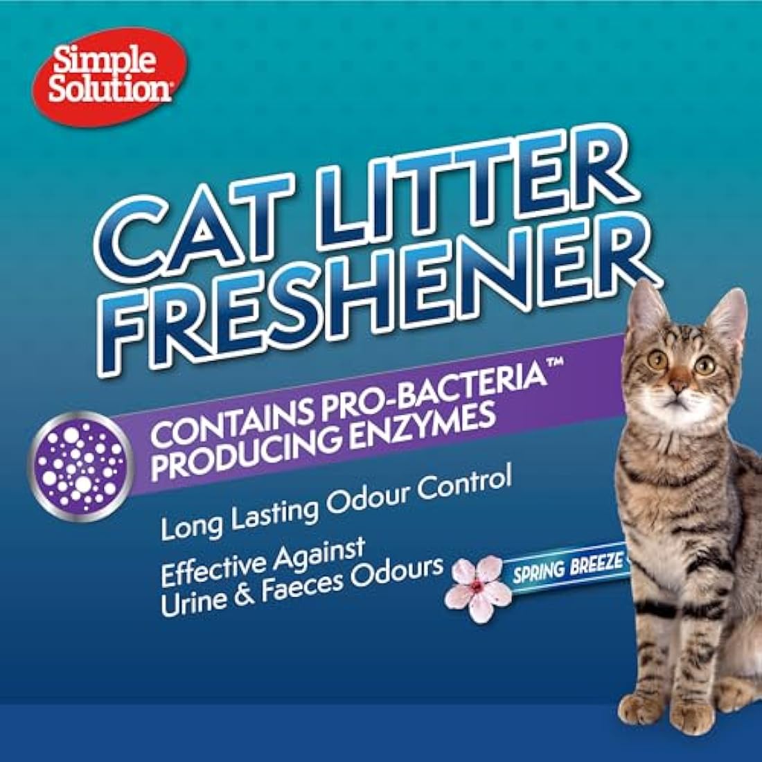 Simple Solution Cat Litter Freshener with Enzymatic Cleaning Granules 600g