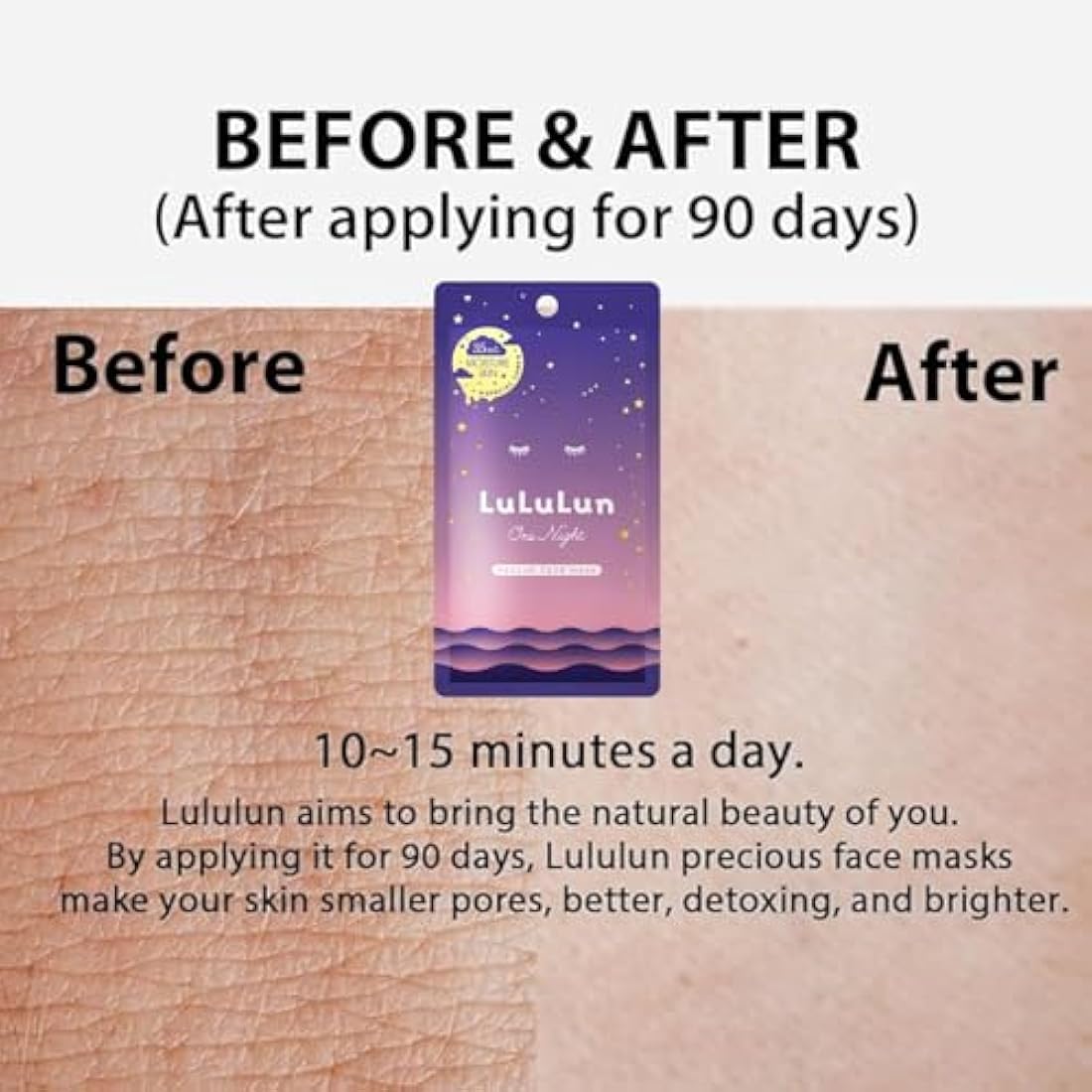 Lululun One Night Rescue Moisturizing Face Mask 5psc