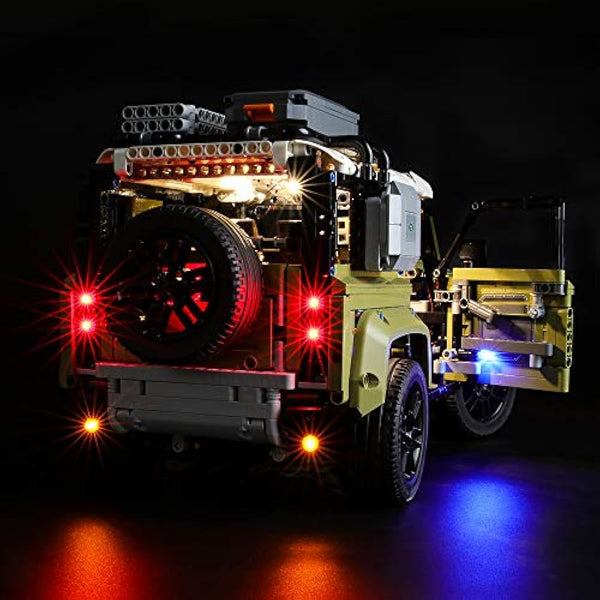 BRIKSMAX Led Lighting Kit for LEGO Technic Land Rover Defender, Compatible with 42110 Building Blocks Model - Not Include the Lego Set