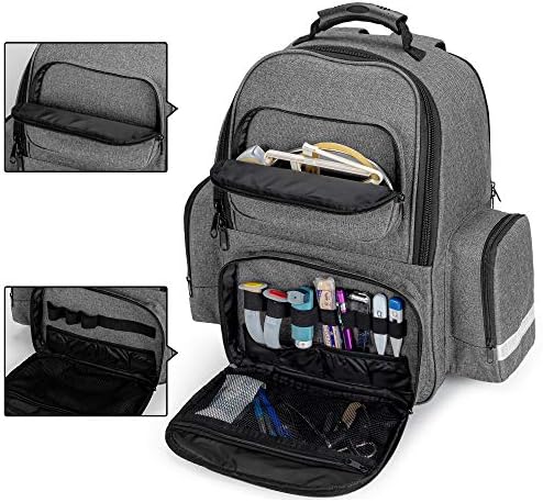 Trunab First Responder Bag Trauma Backpack Empty, Medical Emergency Kits Storage Jump Bag Pack for EMT, EMS, Police, Firefighters, Safety Officers - Patented Design