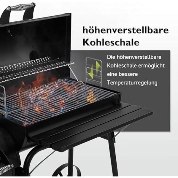 Tepro Biloxi Offset BBQ Pit Barrel Smoker