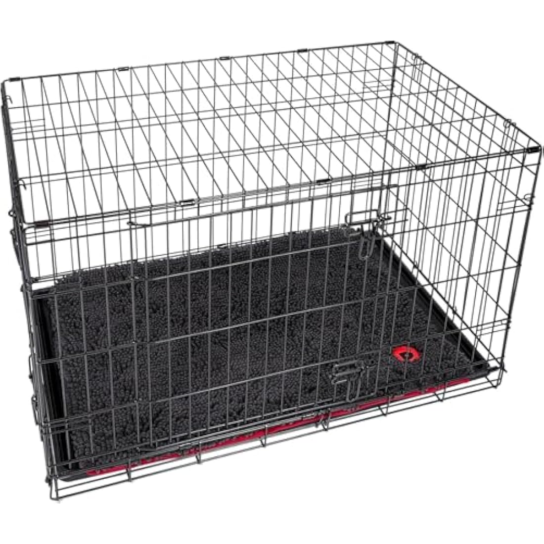 Petface Outdoor Paws Memory Foam Microfibre Crate Mat, X-Large, Black